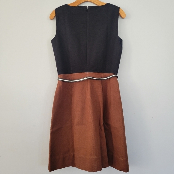 WD.NY colorblock sleeveless black and brown dress size 4 - Picture 7 of 10